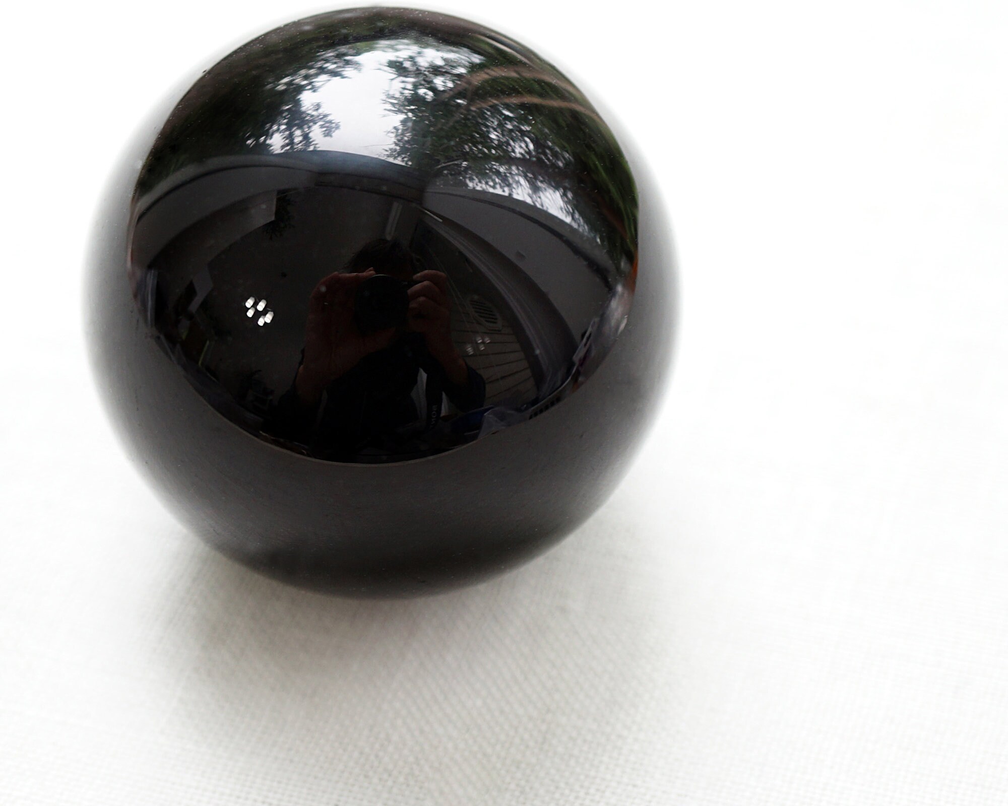 Black Crystal Ball Huge Glass Ball 39mm Large Marble Big Glass Etsy