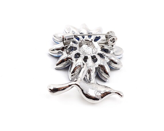 Spilla Liberty con zaffiro e diamanti - Antichità