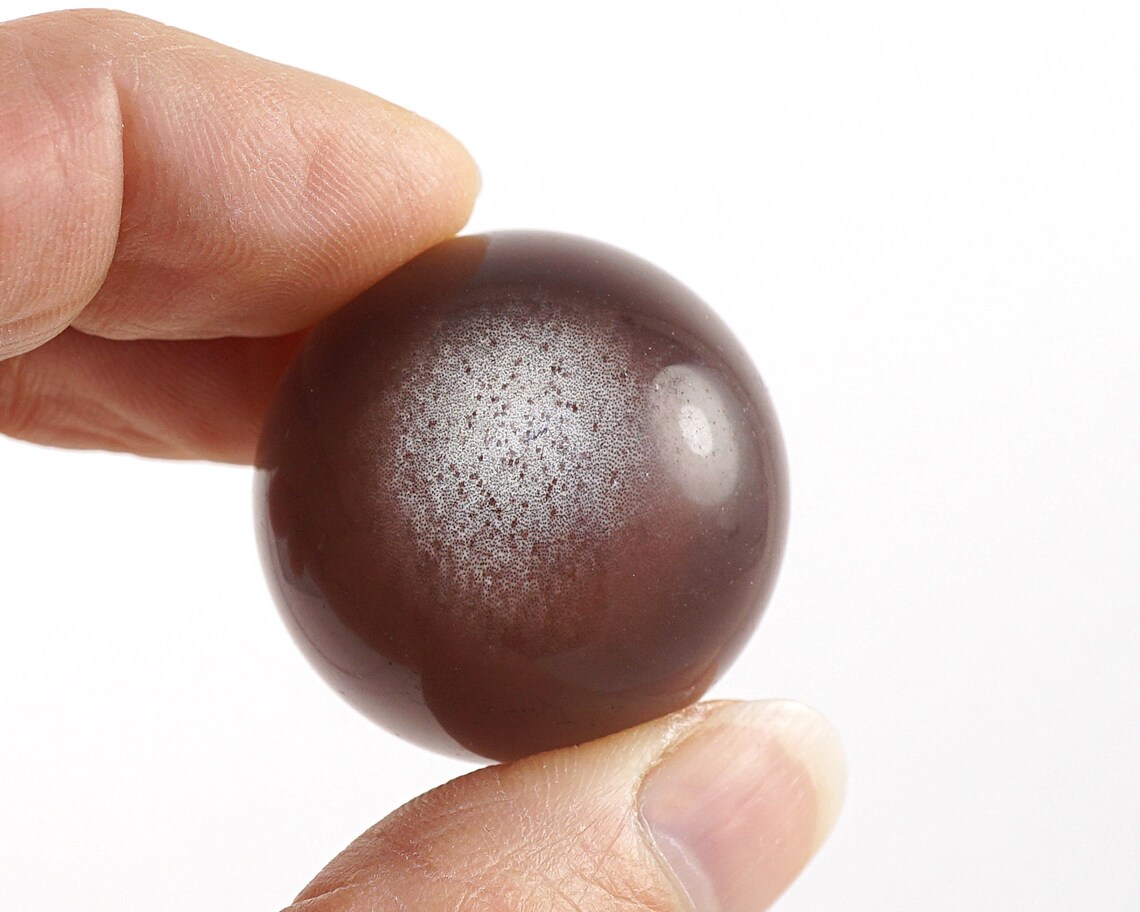 Perfect Large Fiber Optic Crystal Ball Dusty Rose Cats Eye Etsy