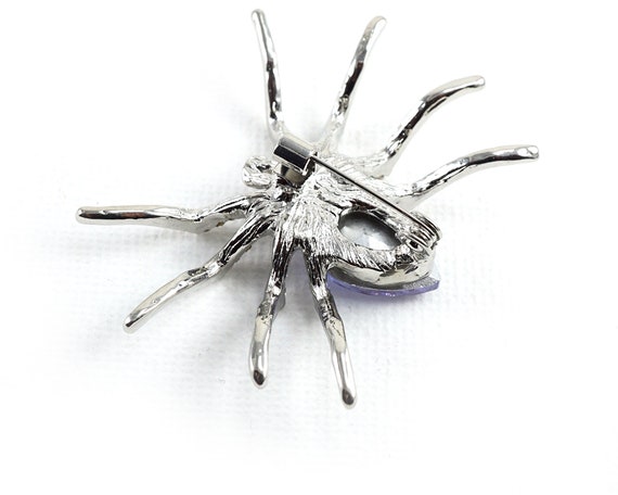 ON VACATION Elegant Purple Spider Brooch, Large S… - image 5