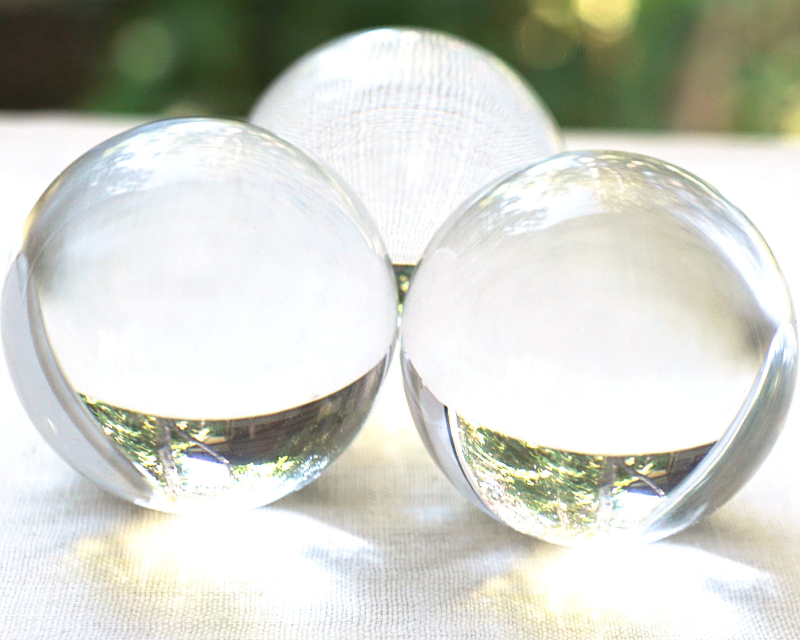 Modern Home Decor Ball Clear Crystal Ball Huge Glass Ball 39mm Etsy