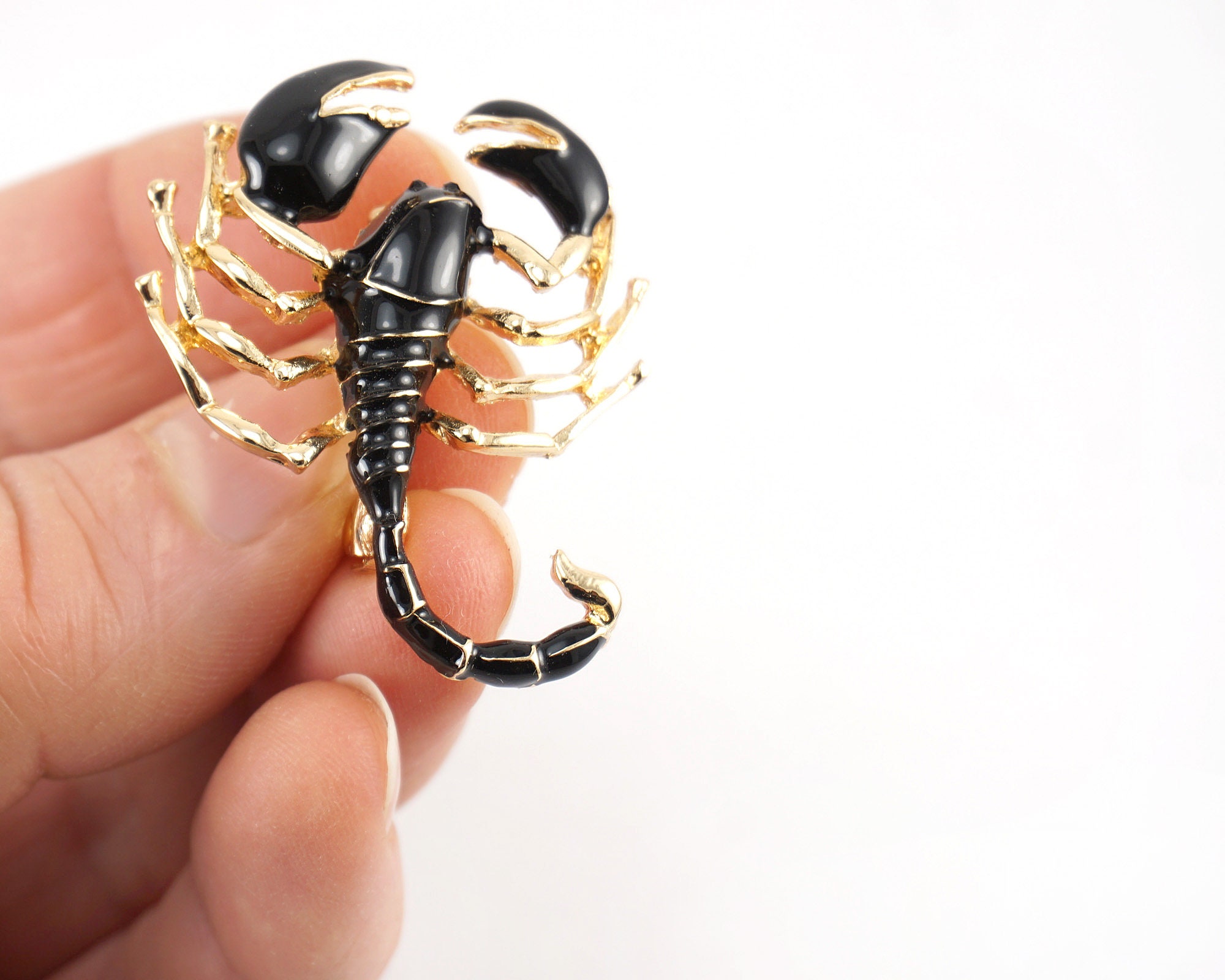 Horoscope Scorpio roach clips smoking weed enamel lapel hat pin