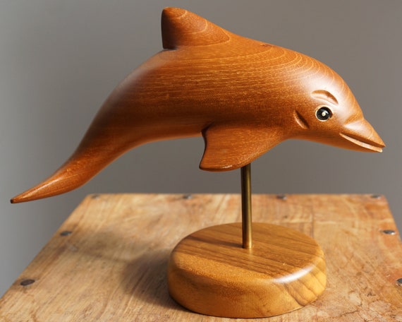 wooden dolphin