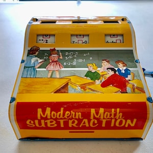 Vintage Wolverine Modern Math Subtractor Vintage Tin Toy