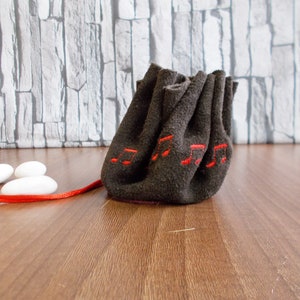 Drawstring leather pouch, Coin Purse, Leather purse, Small leather purse, Music, Suede pouch bag, Keys pouch, Tobacco pouch, Jewelry box