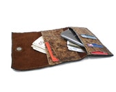 Leather iPhone 6 Wallet, Mens wallet, handmade Leather wallet, leather pouch, Hand Stitched, iPhone Case, iPhone Cover, iPhone 4, 4s, 5, 6