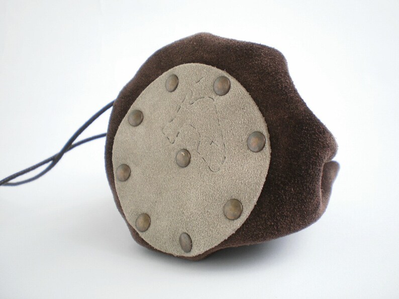 Pouch bags Money pouch Drawstring leather pouch Small leather pouch Key pouch Coin Purse Dark brown Tobacco pouch Leather pouch bag
