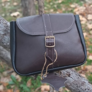 Waist Bag, Hip bag, Belt bag, Festival bag,  Fanny bag, Bum bag, Leather pouch, Brown bag, Iphone case, Tobacco pouch, Glasses holder, Gift