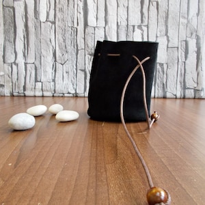 Drawstring leather pouch, Coin Purse, Tobacco pouch, Medieval bag, Small leather purse, Stone pouch, Keys pouch, Jewelry box, Ring case