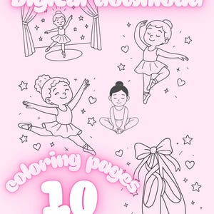 Páginas para colorear de baile: ¡10 PÁGINAS!