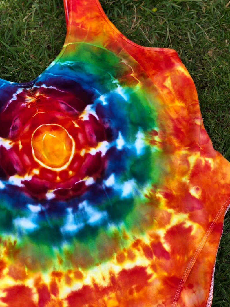 3X Center portal rainbow bodysuit