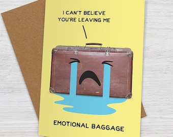 Funny Leaving Card - Funny New Job Card - Goodbye Card