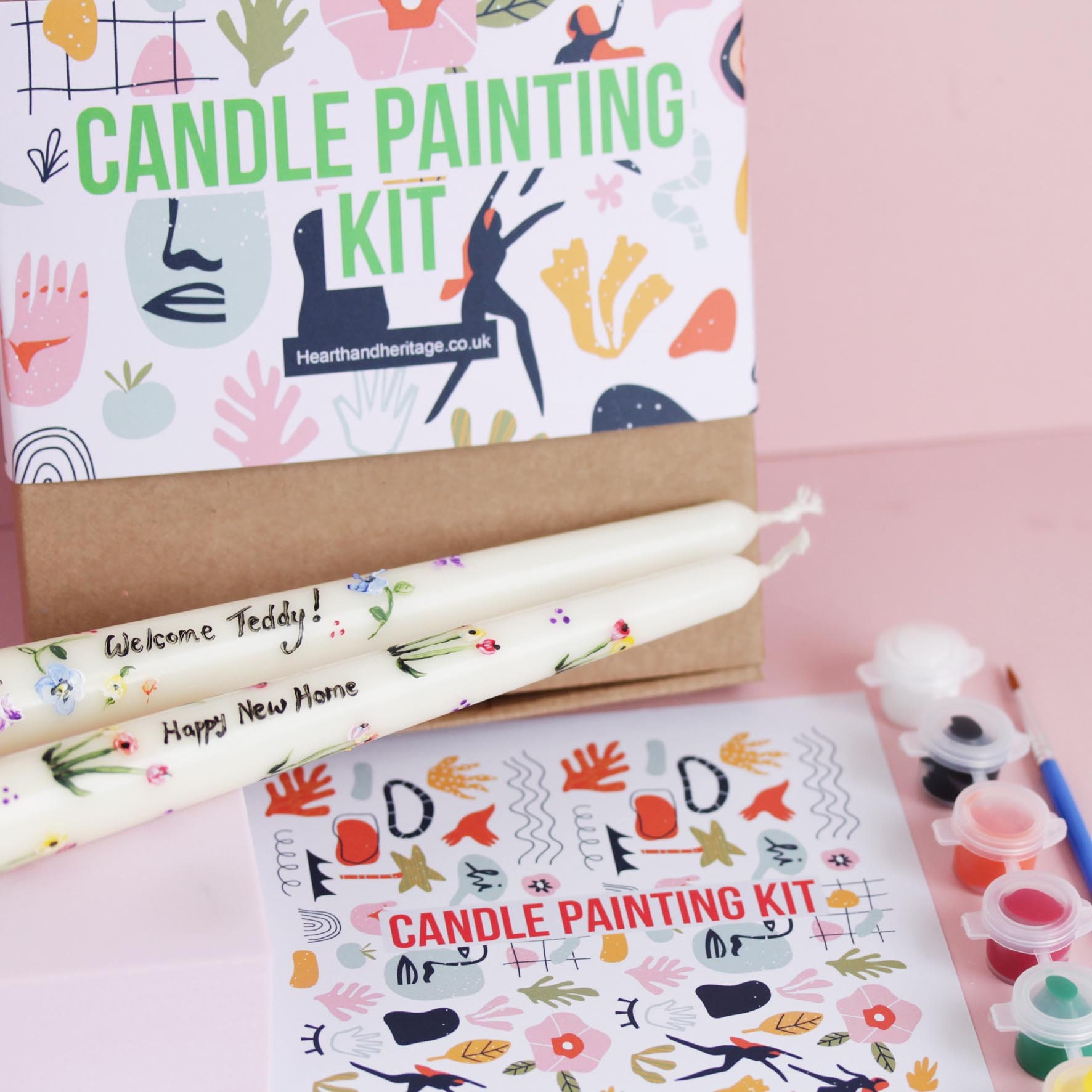 Virtual Painting Class Take Home Kit - Holiday Candle