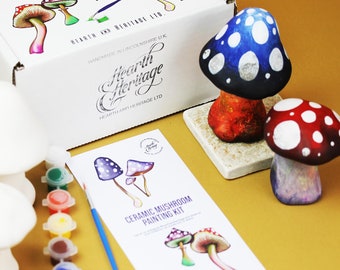 Mushroom Painting Kit for Artists and Craft Lovers