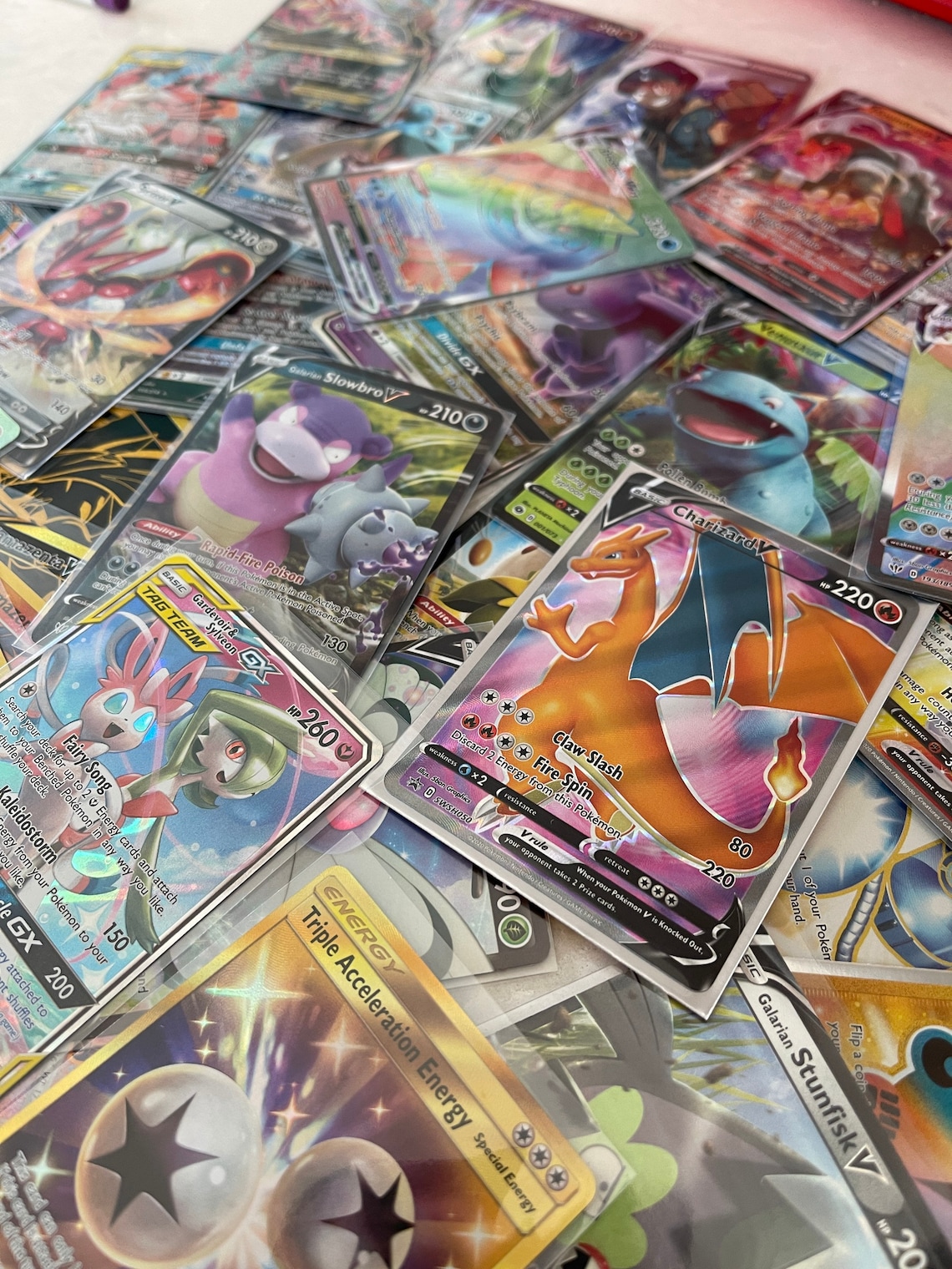 Pokemon Card Mega Lot 100 Cards GUARANTEED 2 V/VMAX Etsy