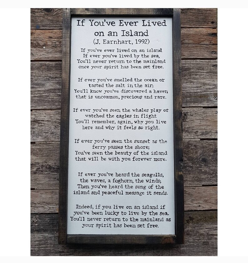 If You've Ever Lived on an Island Vancouver Island Etsy