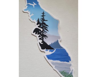 Vancouver Island Tofino MacKenzie Beach vinyl sticker decal