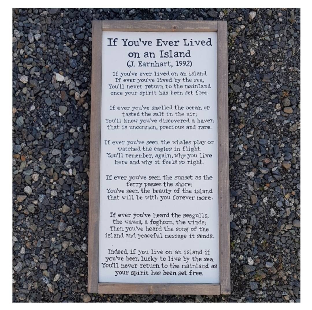 If You've Ever Lived on an Island Vancouver Island Westcoastkitsch