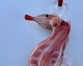 Handmade Glass Seahorse Ornament