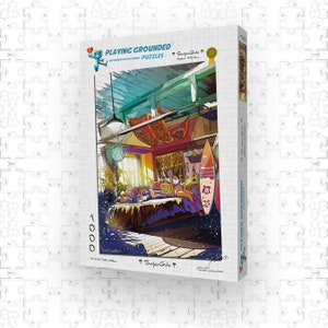 Surfer Girls | 1000 Piece Jigsaw Puzzle | Gift for Him | Gift for Surfer | Surf Shack Decor | Anime Puzzle for Adults | Summer Vacation