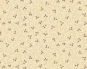 Kim Diehl Butter Churn Basics Beige Meandering Triple Dash With Hint of Blue, Henry Glass Fabrics by the Yard 6285 33