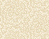 Kim Diehl Butter Churn Basics Beige Swirly Vine With a Hint of Red, Green and Gold, Henry Glass Fabrics by the Yard 1443 44