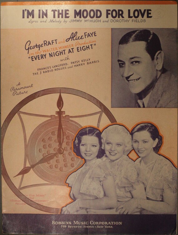 1935 Sheet Music For I M In The Mood For Love Etsy