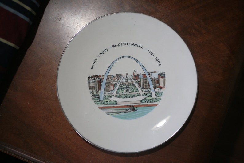 1964 Saint Louis MO Bicentennial Commemorative Plate Etsy