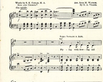 1890 Supplementary Music For Public Schools, The Coda, "Anchored"