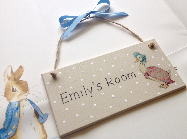 Personalised Name Plaque Door Bedroom Sign Girl Boy Baby Etsy