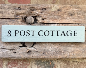 Personalised Painted Wooden Sign Name House Garden Outdoor Door Name Plaque Custom