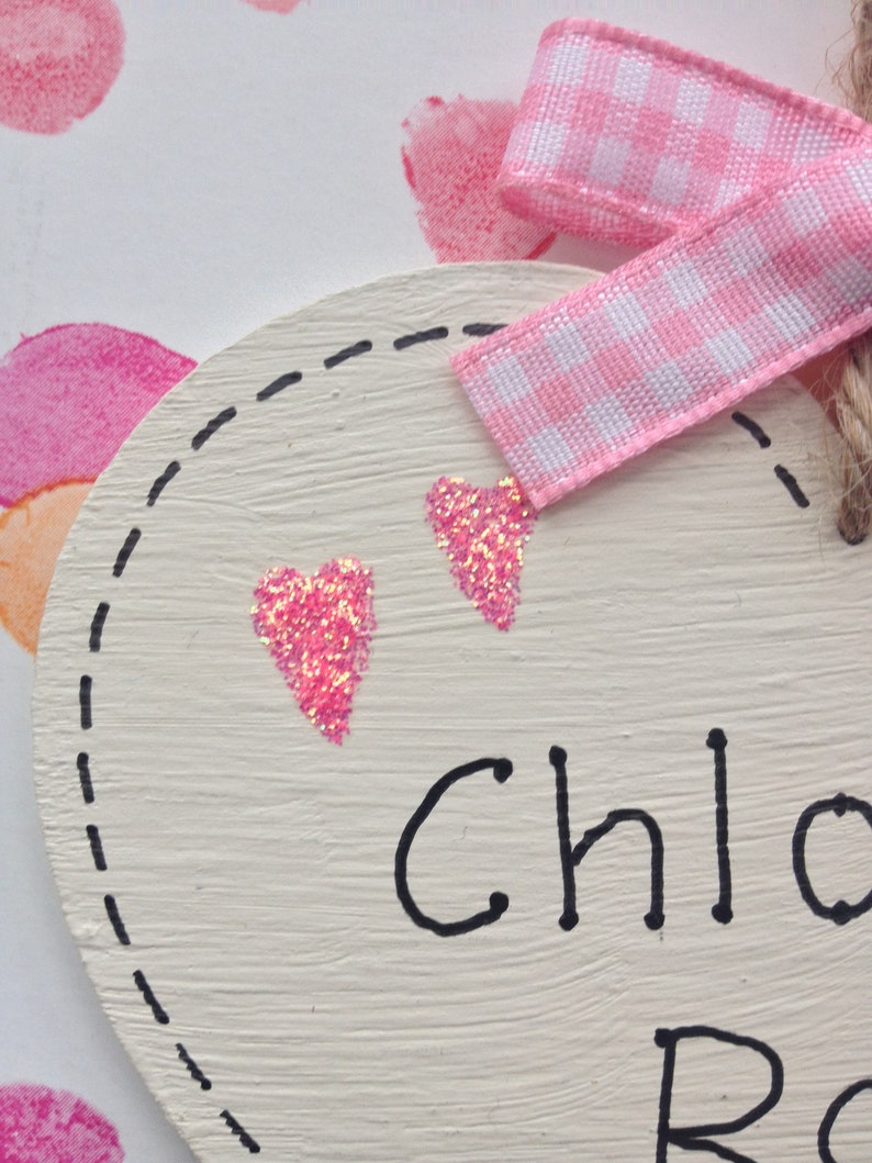 Personalised Name Plaque Door Bedroom Sign Girls Baby Room