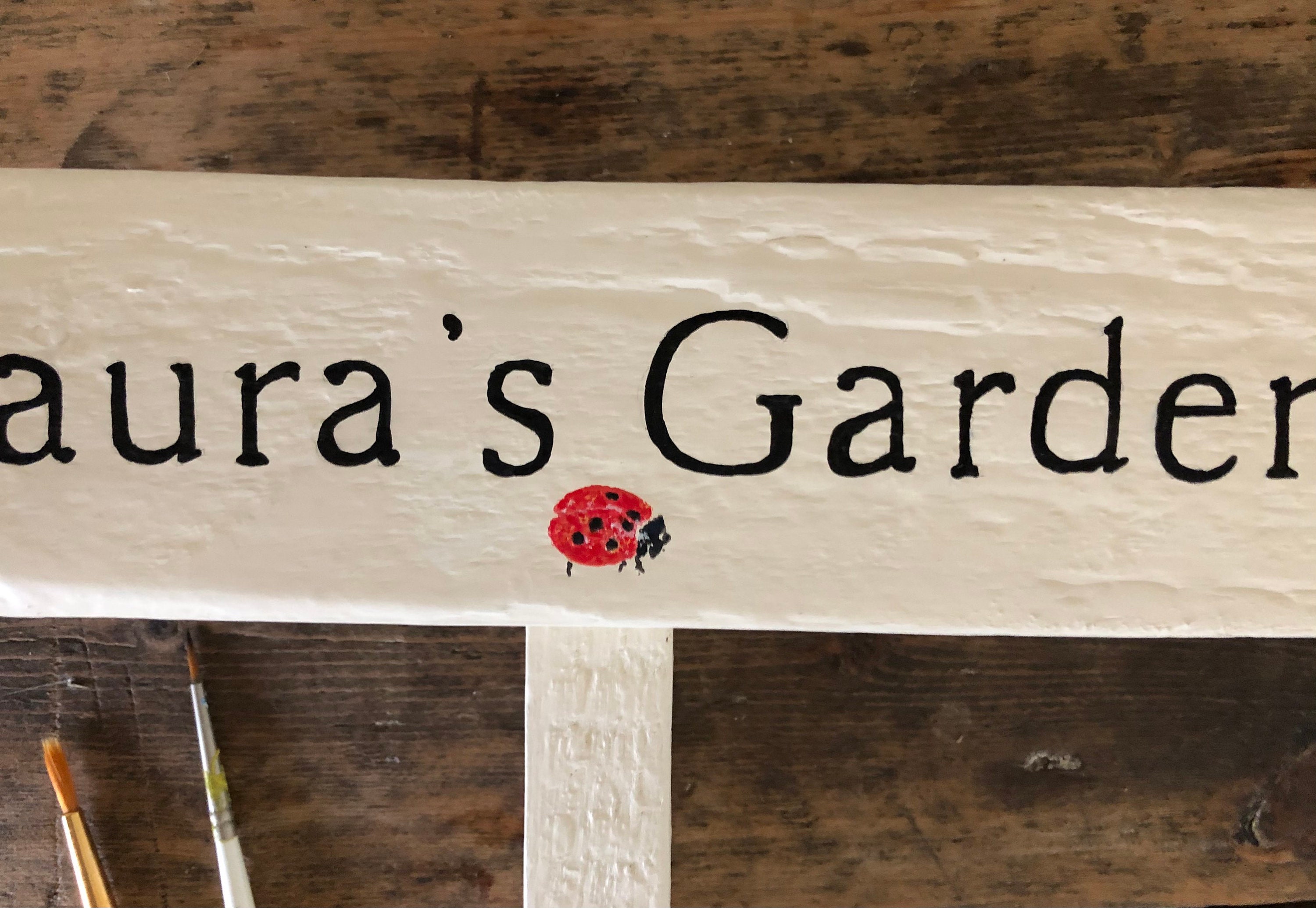 Personalised Painted Wooden Sign Name House Garden Outdoor | Etsy