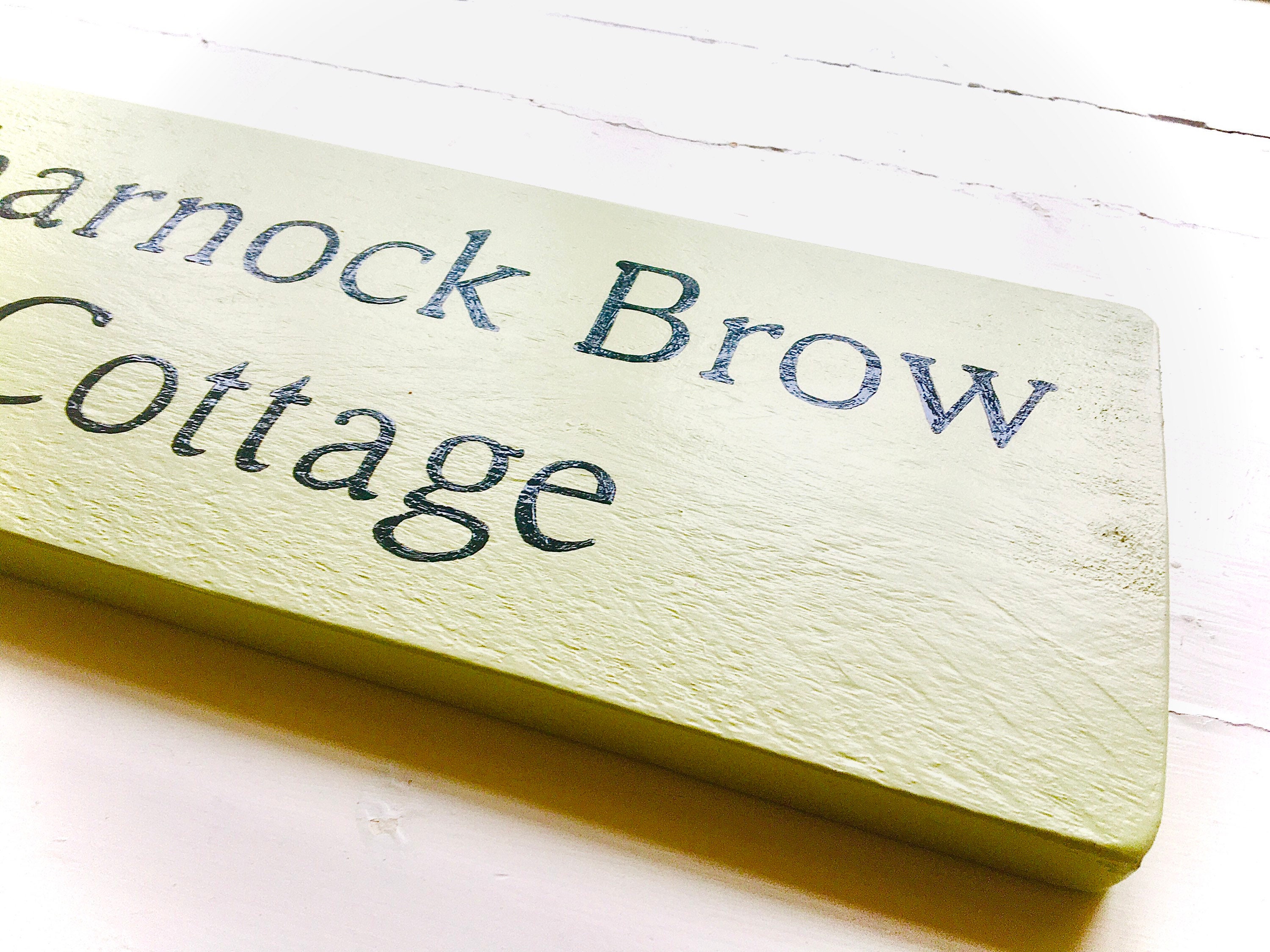 Personalised Painted Wooden Sign for House Garden Outdoor Door | Etsy