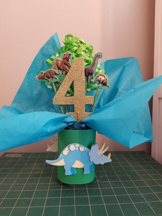 Dinosaur Birthday Party Centerpiece Jurassic Park Birthday Etsy