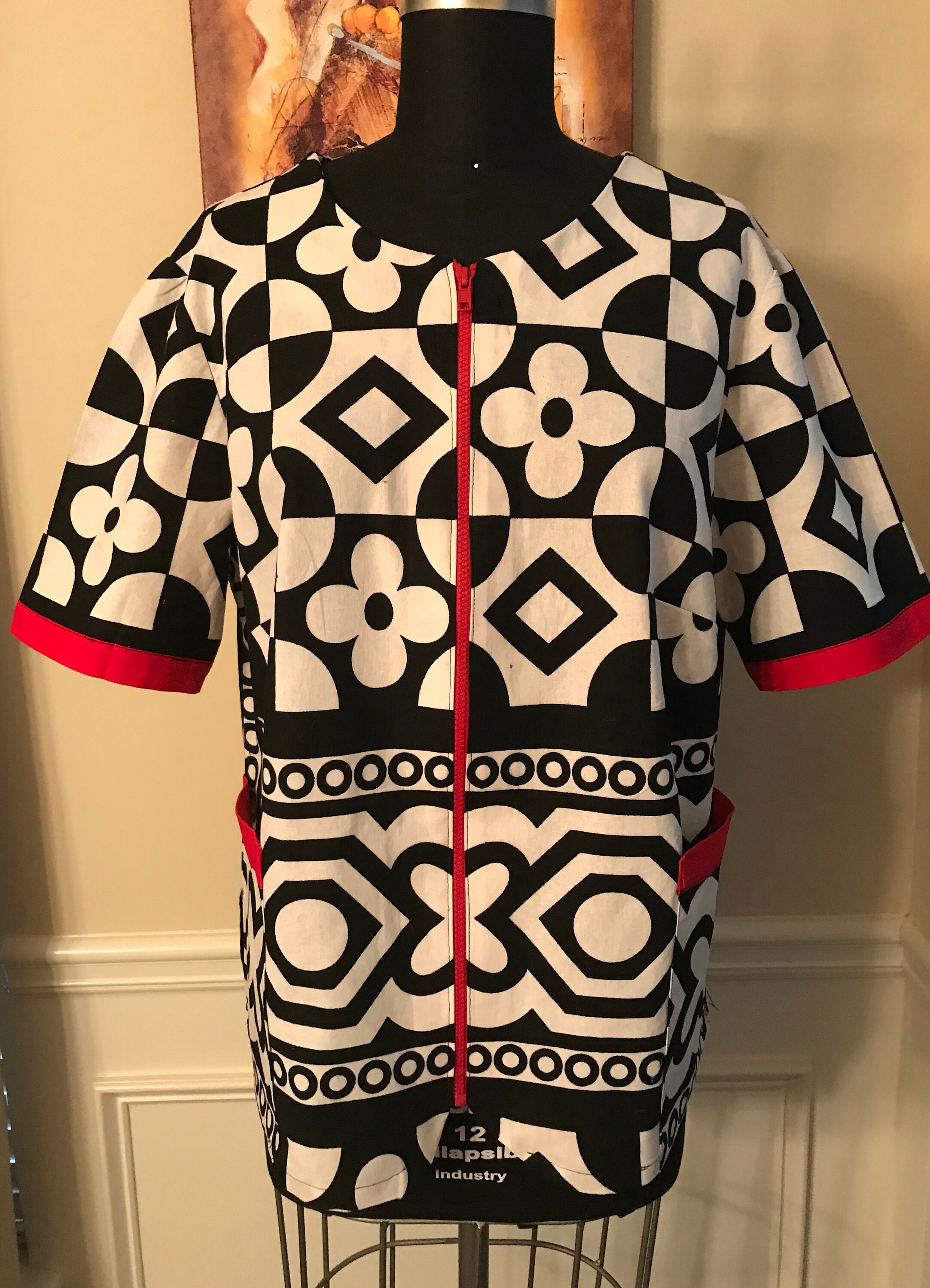 Medical Scrubs Black and White Scrubs Ankara African Print Etsy