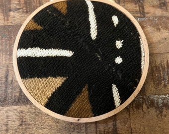 Afrikanisches Schlammtuch Wandbehang – Boho Textilkunst