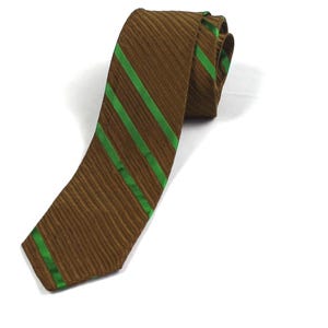 Vintage 1950s/50s Striped Acetate Skinny Neck Tie 1960s/60s