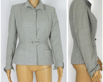 ASOS DESIGN - Costume ajusté en tweed de laine mélangé - Vert bouteille