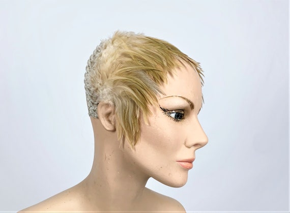 Vintage 1940s/40s Blonde Feather Headband/Fascina… - image 1