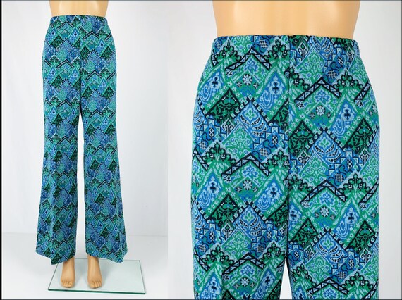 Vintage 1970s/70s Double Knit Polyester Tapestry P