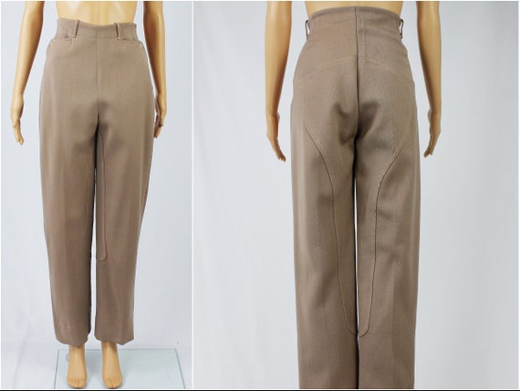 Vintage 1940s/40s High Waisted Wool Riding Pants
