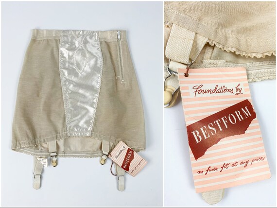 Vintage 1950s/50s Deadstock Rayon Corset Girdle W/