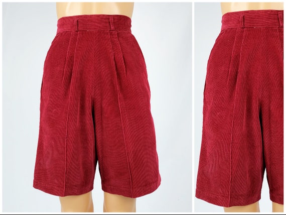 corduroy high waisted shorts