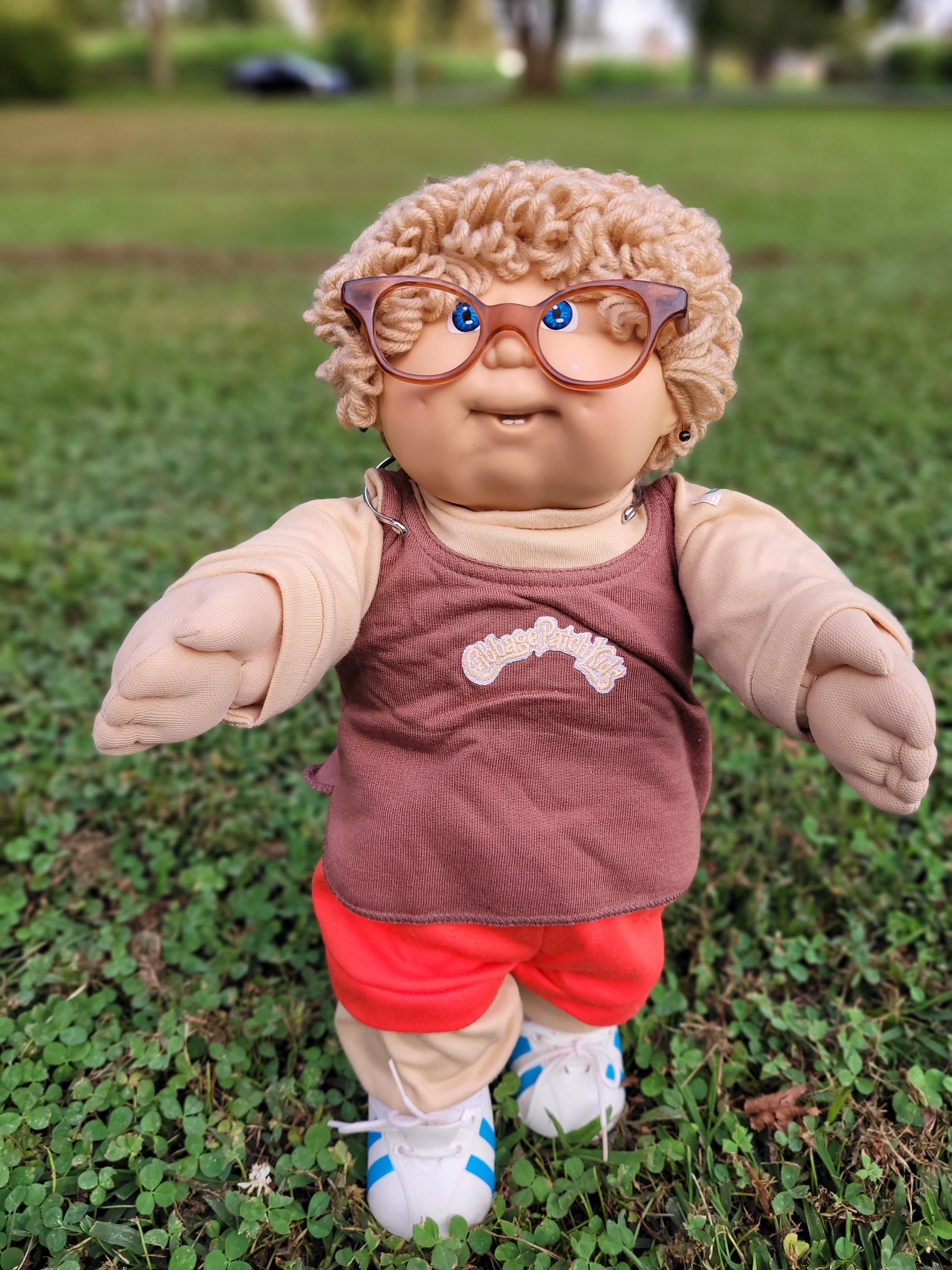 Cabbage patch doll with glasses cheap
