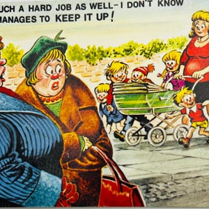 1950s unused vintage cheeky / rude novelty /postcard