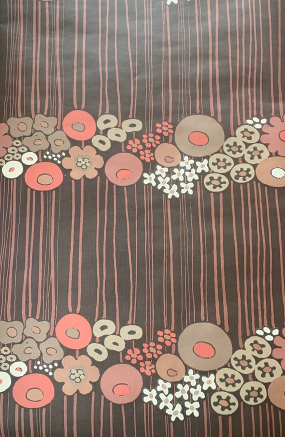 Stunning Vintage 1970s Wallpaper Sold by the Yard Etsy