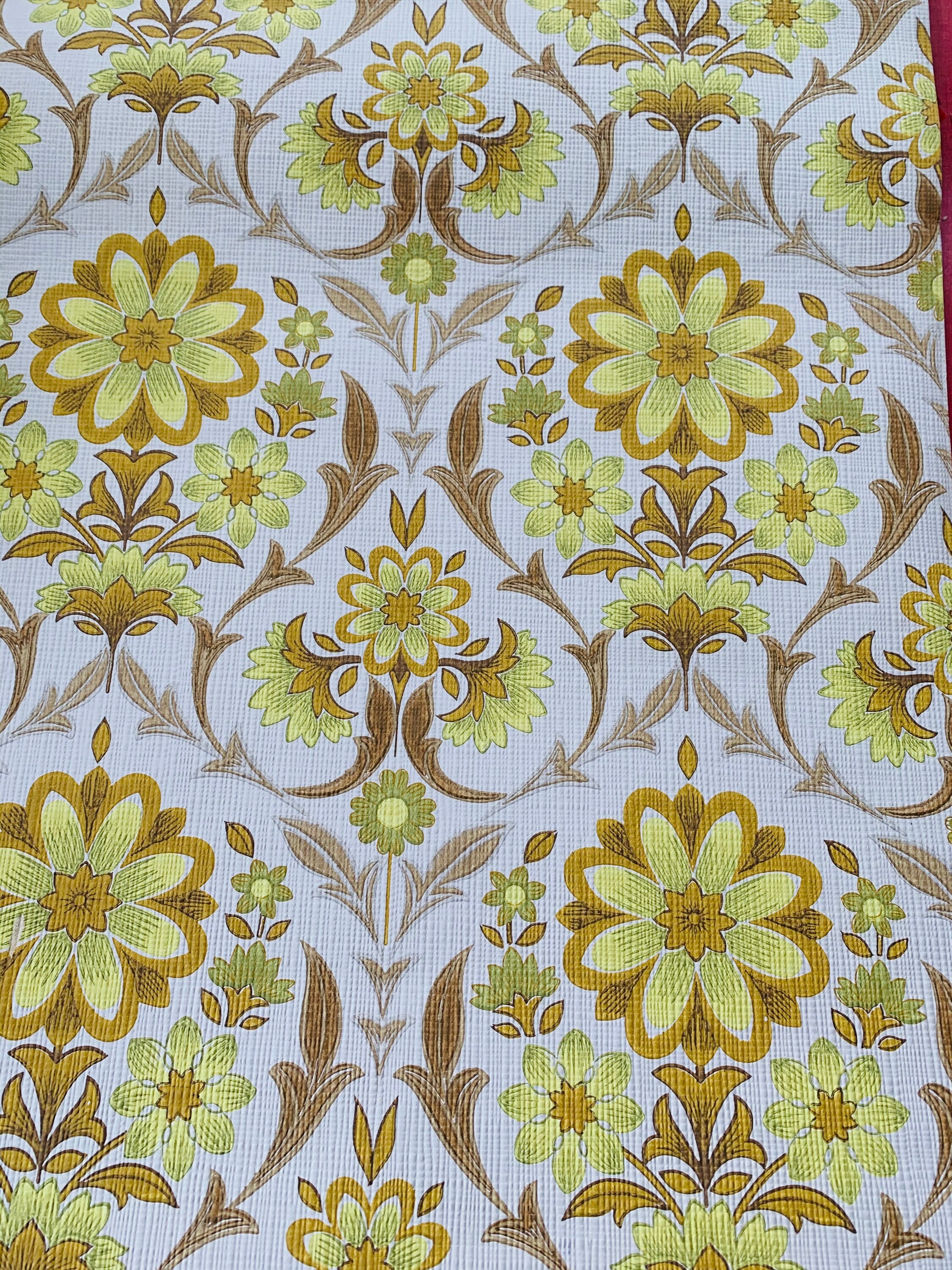 Stunning Vintage 1970s Wallpaper Sold by the Yard Etsy UK