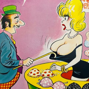 1950s unused vintage cheeky / rude novelty /postcard