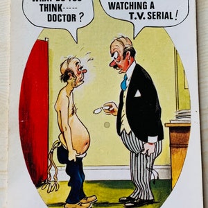 1950s unused vintage cheeky / rude novelty /postcard